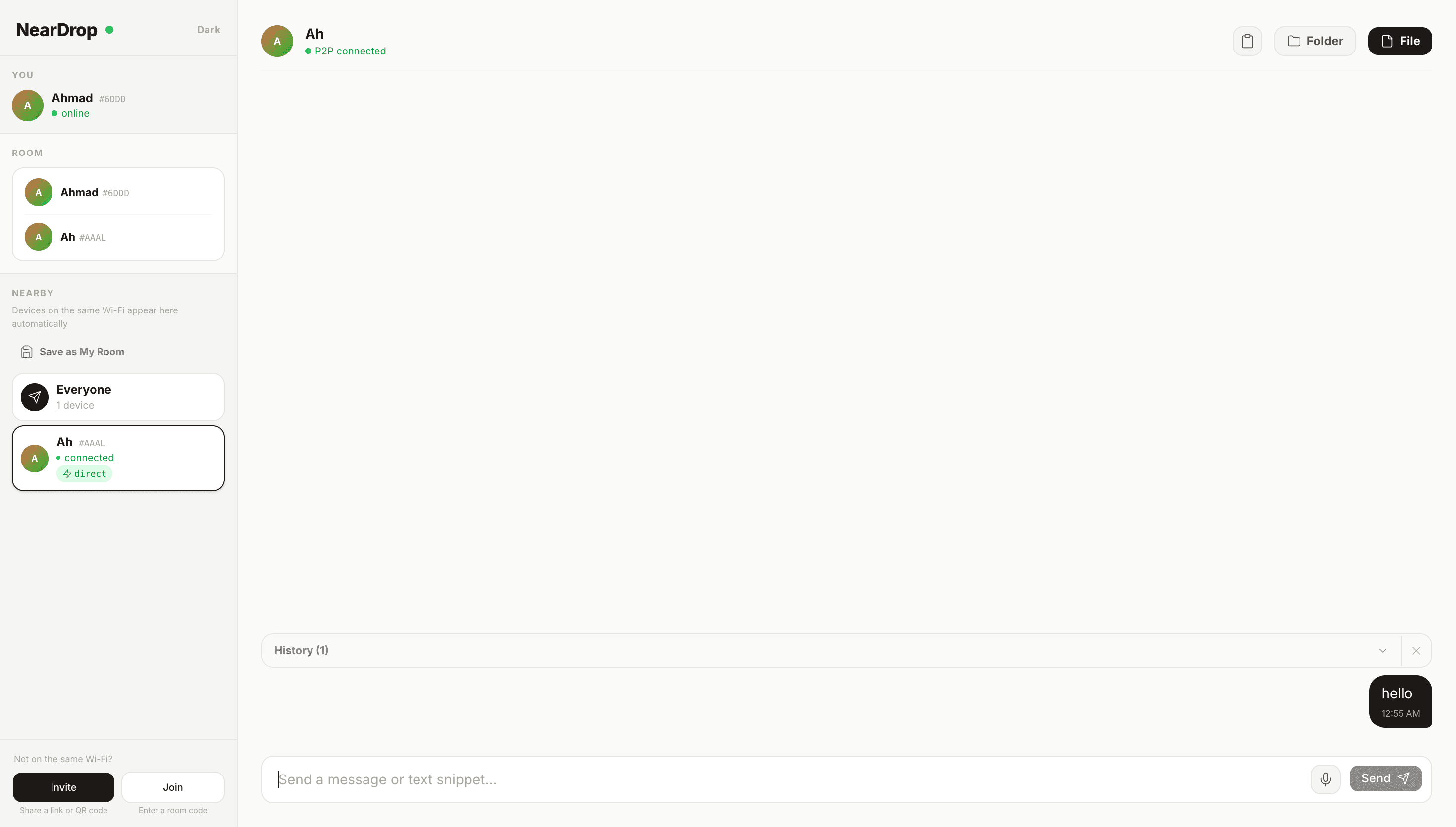 NearDrop screenshot